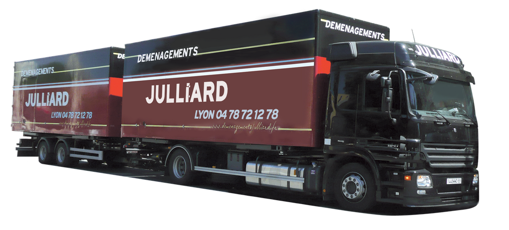 Camions de déménagements de l'entreprise.