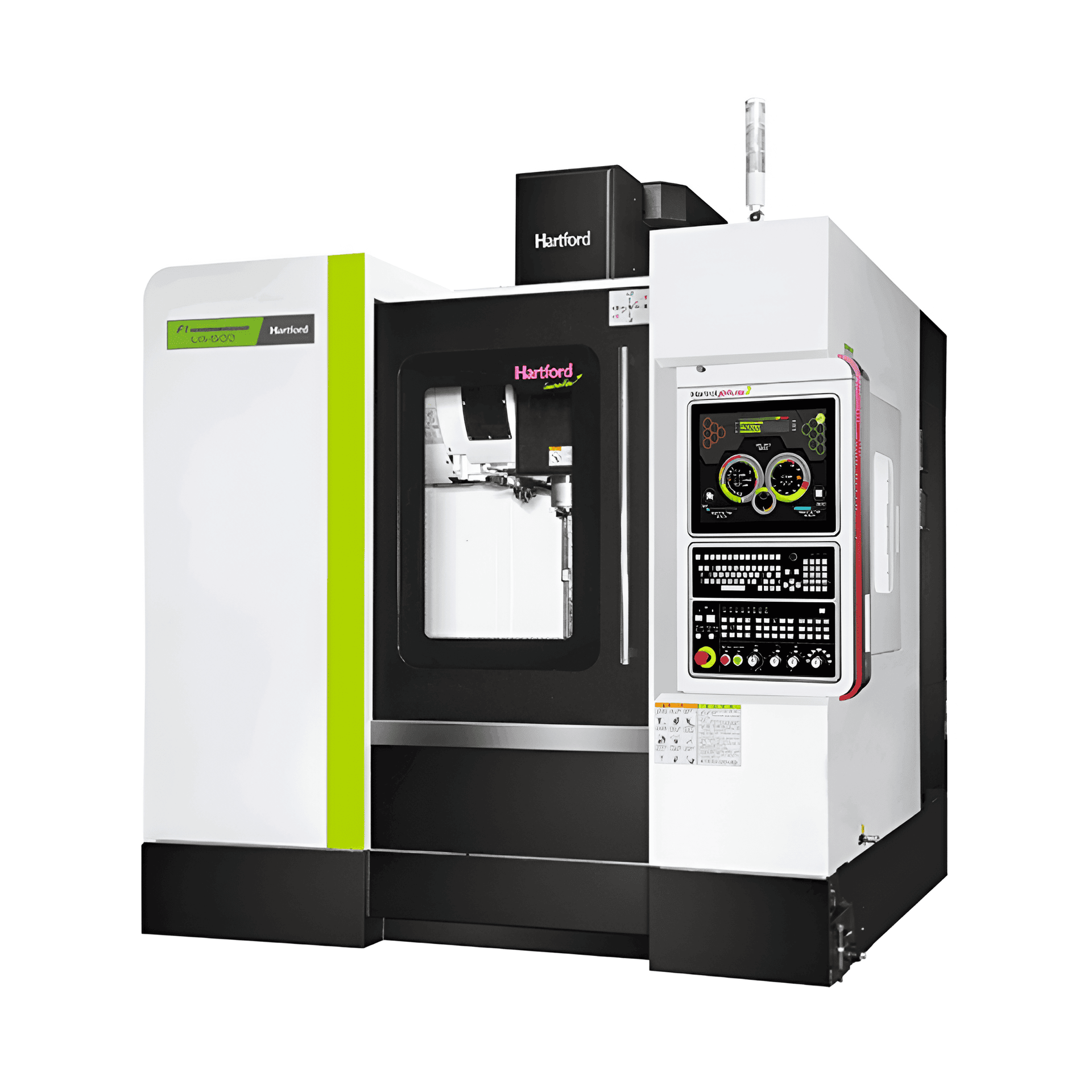 Una máquina que parece un teléfono celular está colocada sobre una superficie blanca.