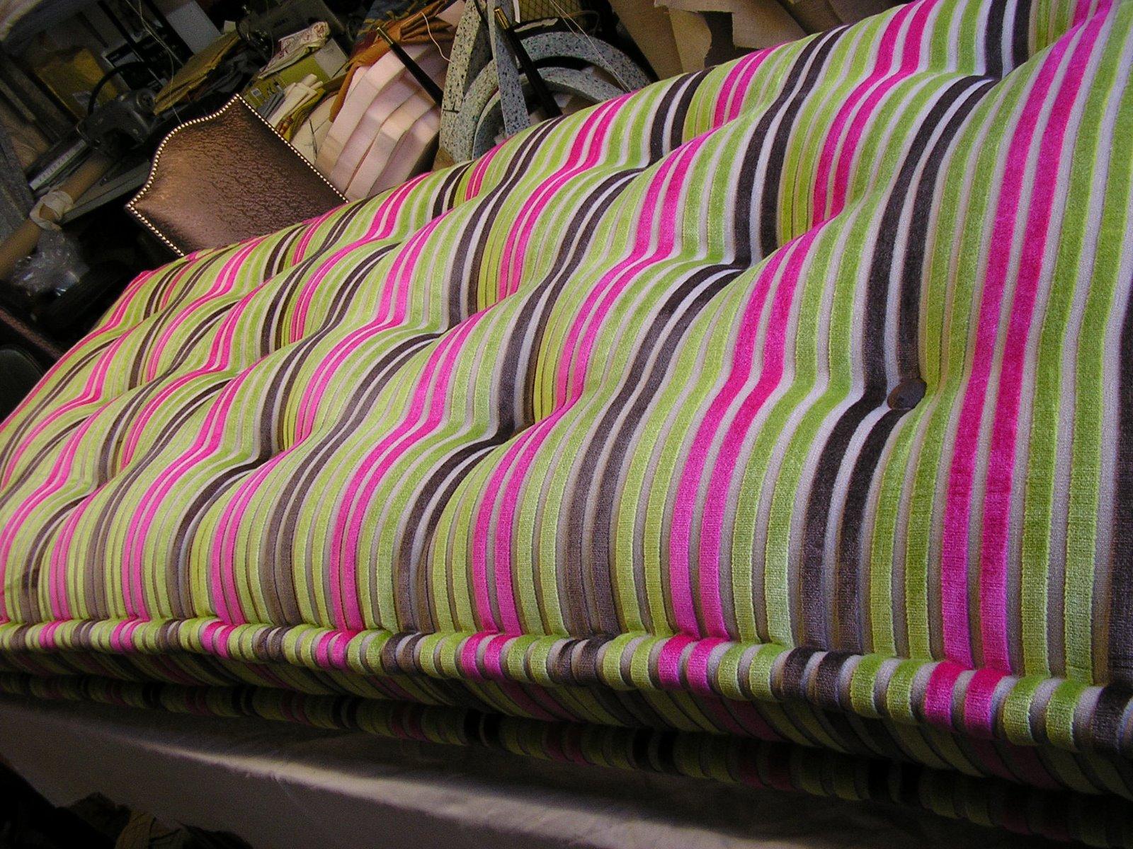 Coussin tapissier laine tissu Casamance