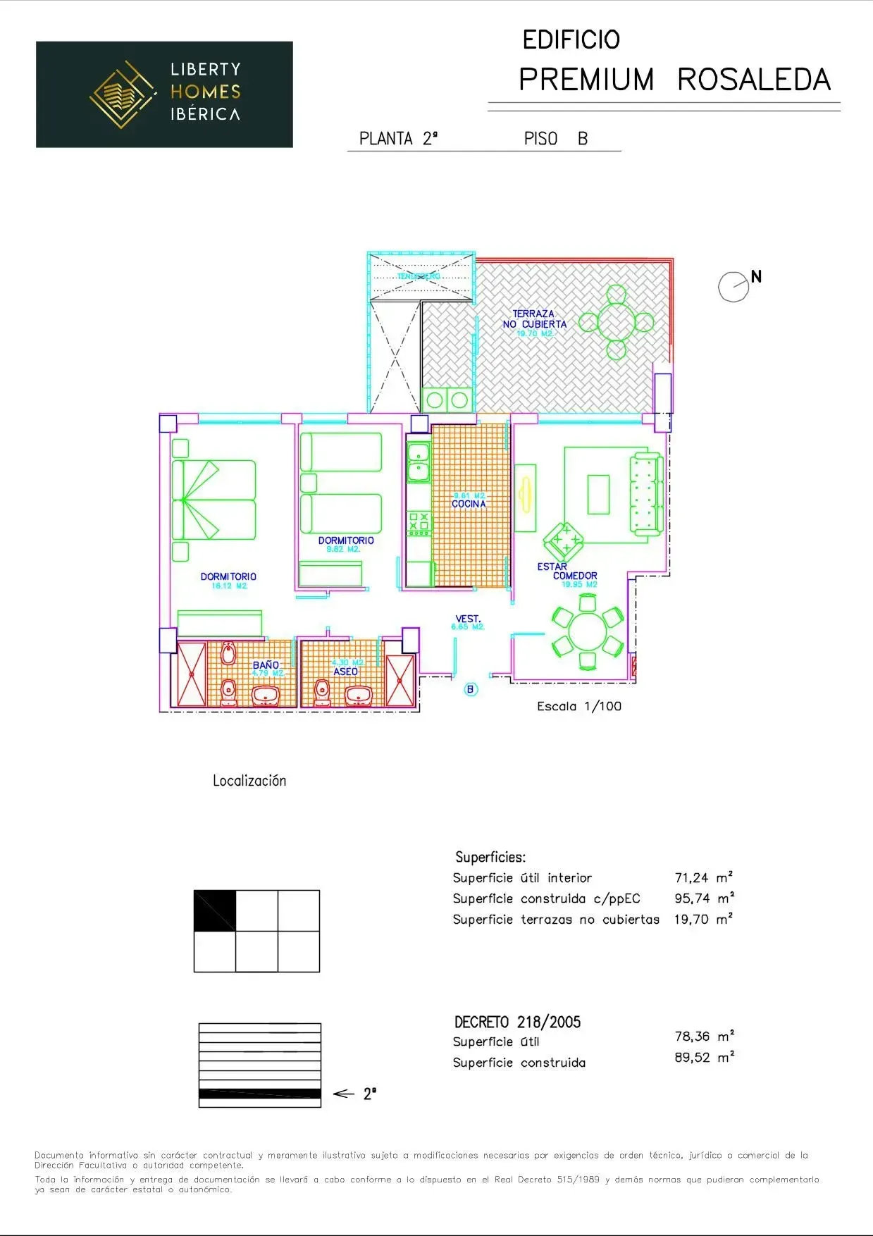 Un plano de una casa con balcón.