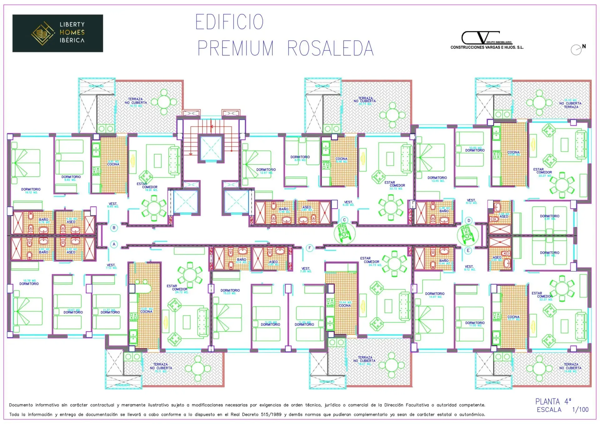 Un plano de un edificio con muchas habitaciones.