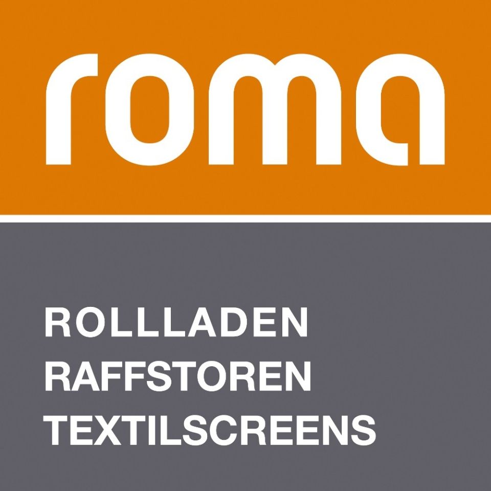 Roma Rollade, Raffstoren, Textilscreens Logo