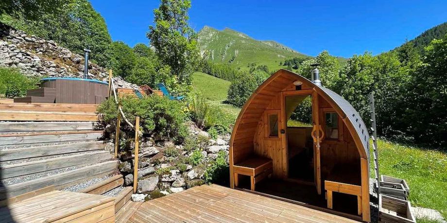 Vue du Sauna.