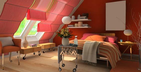 architecte d'intérieur - une chambre en couleur