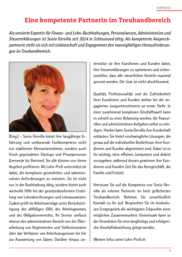 Eine kompetente Partnerin im Treuhandbereich