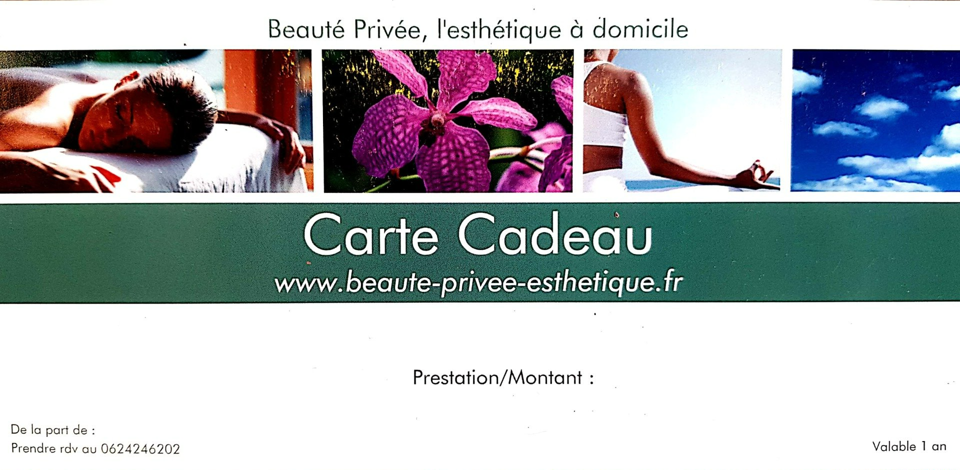 Carte cadeau Beauté Privée