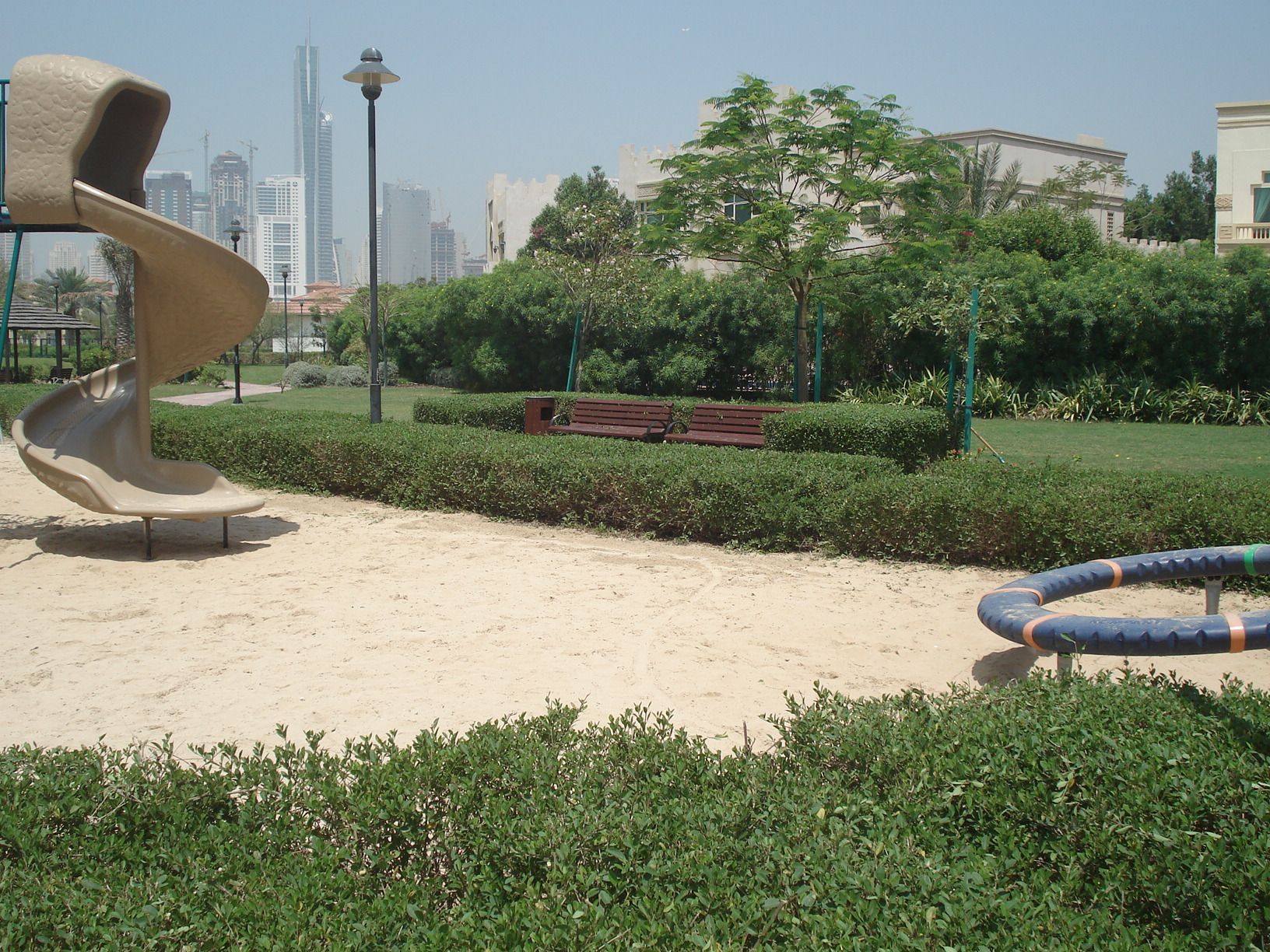 Beautiful garden landscape design with greenery