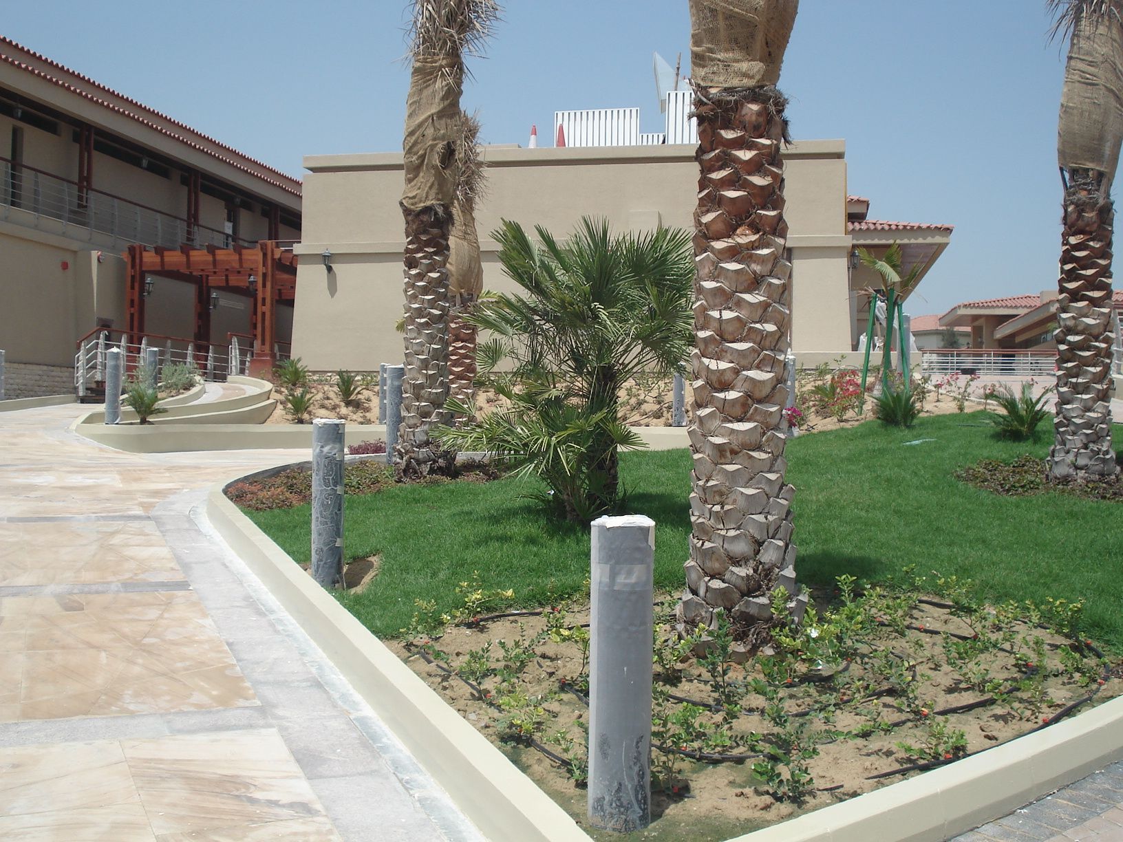 Street landscape and irrigation system