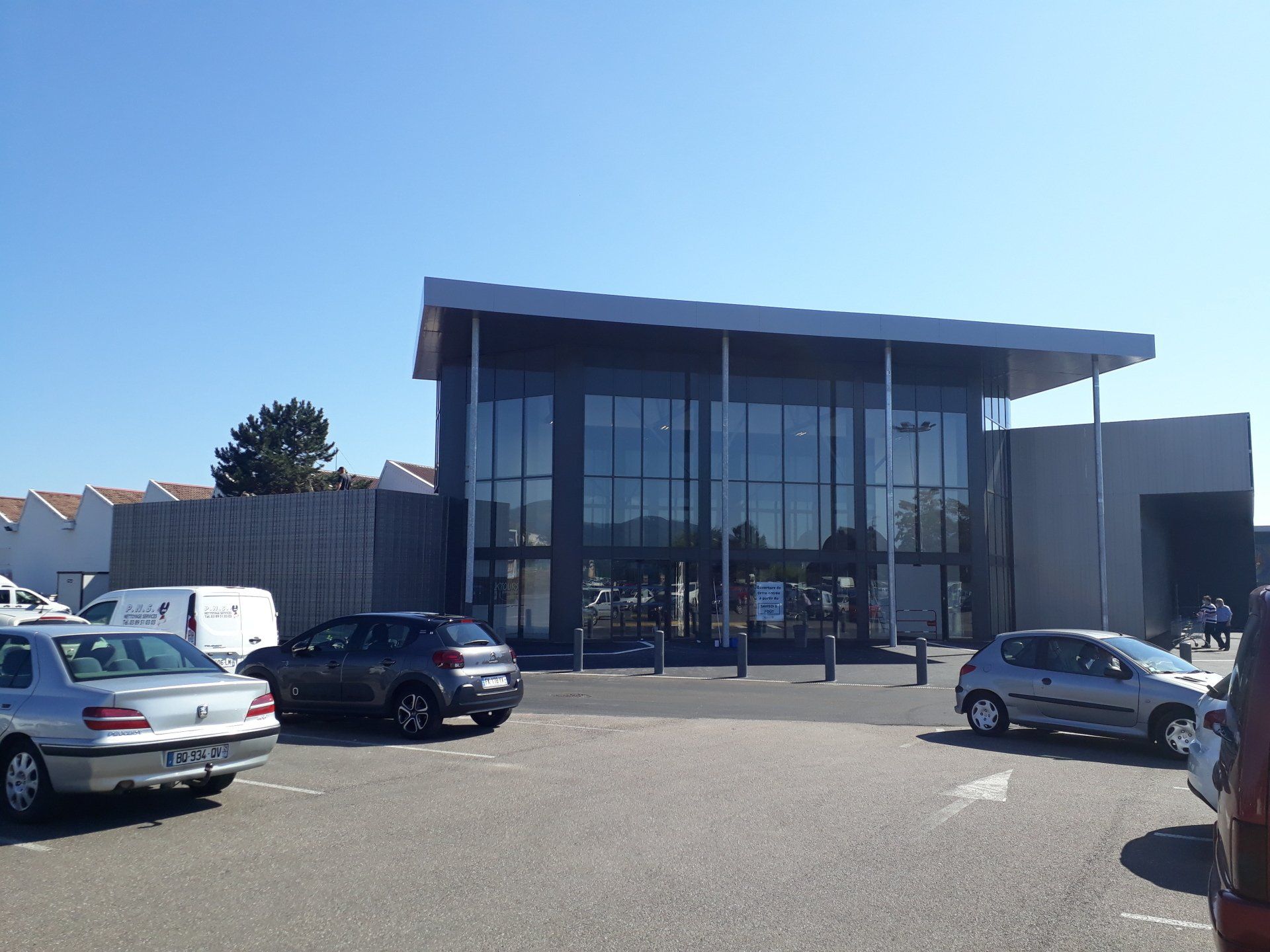 Construction d'un centre commercial