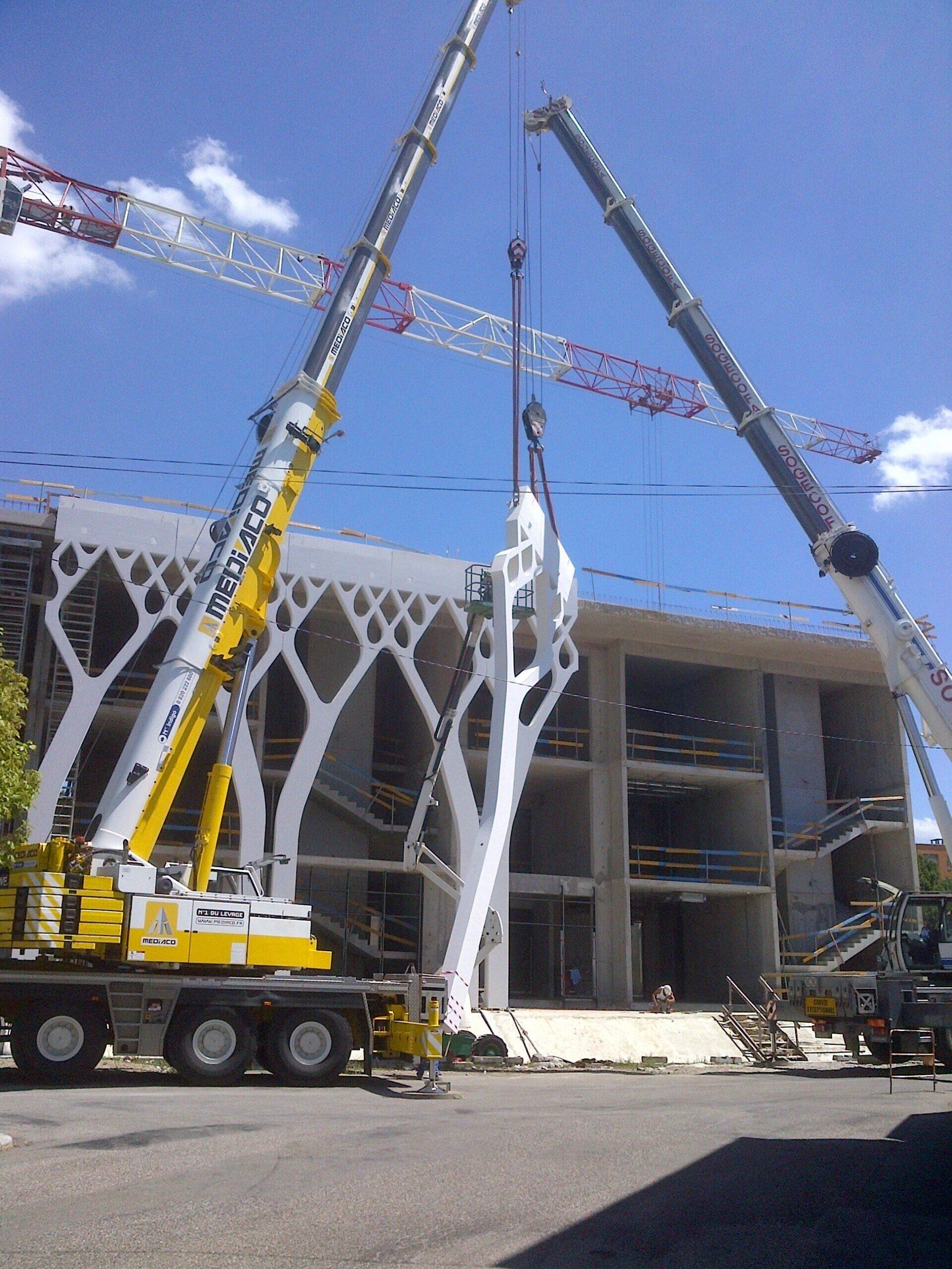 Centre commercial en construction