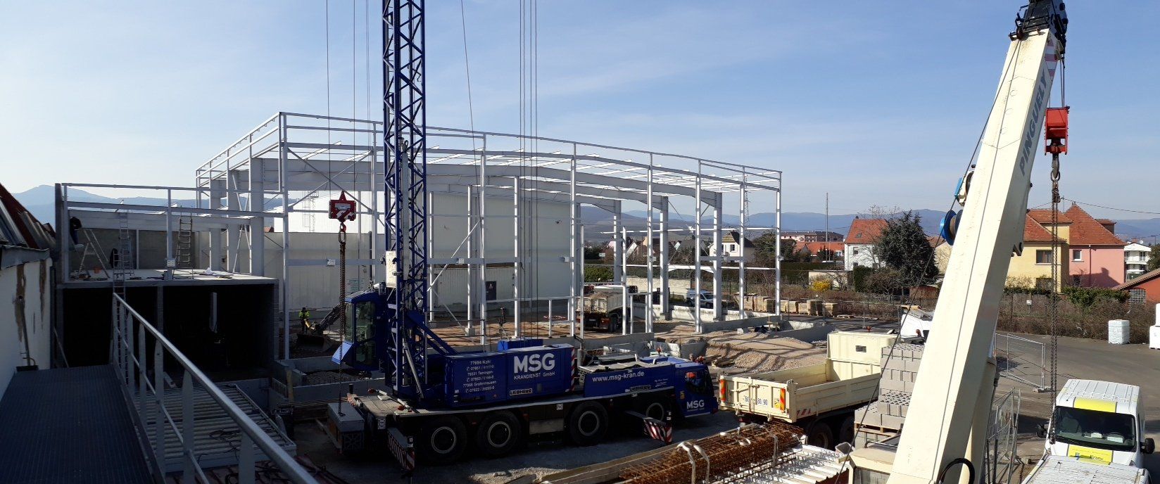 Chantier d'un centre commercial