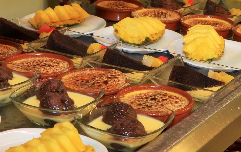 Desserts prêts à être choisis