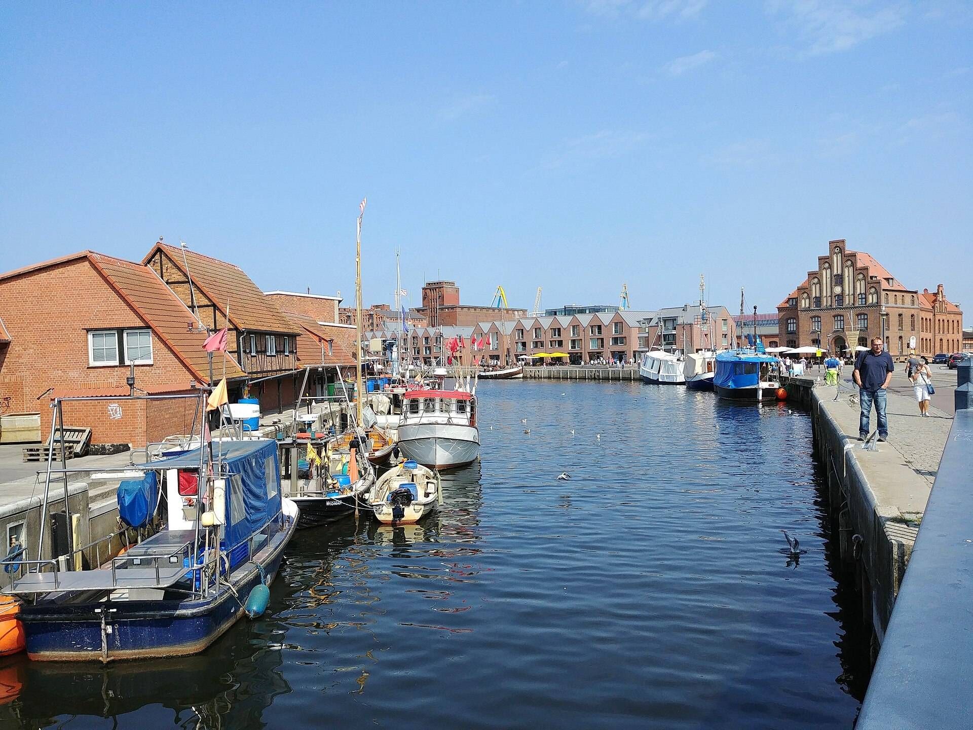 Alter Hafen in der Hansestadt Wismar