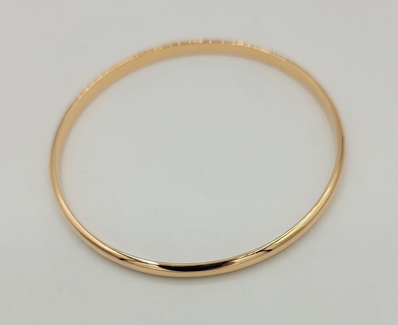 Bracelet rigide demi-jonc en or jaune