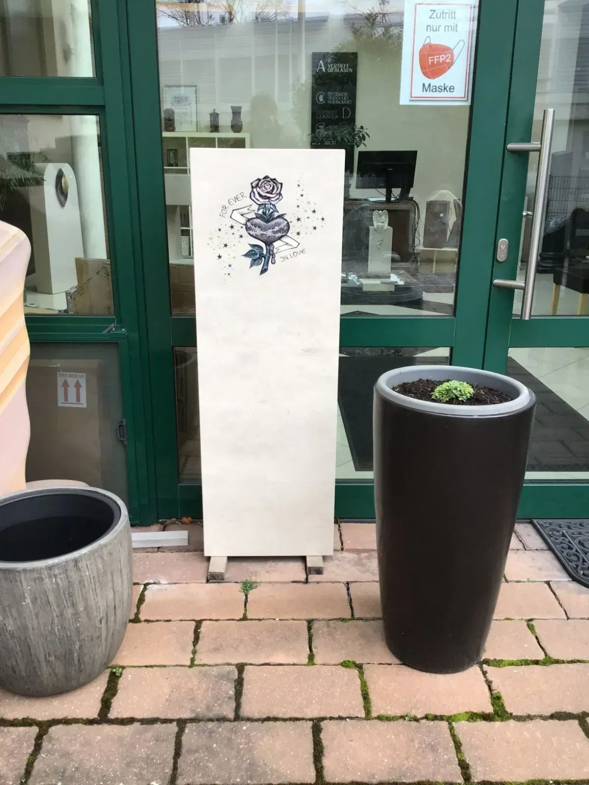 Rusin + Pfannenmüller Grabmale,  Grabstein