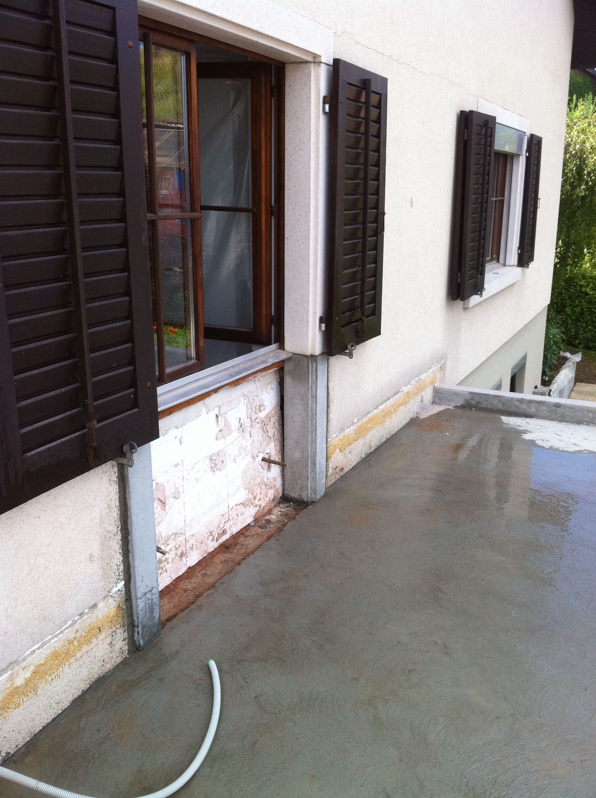 Fensterbrüstung ausschneiden und ausbrechen – Abschluss