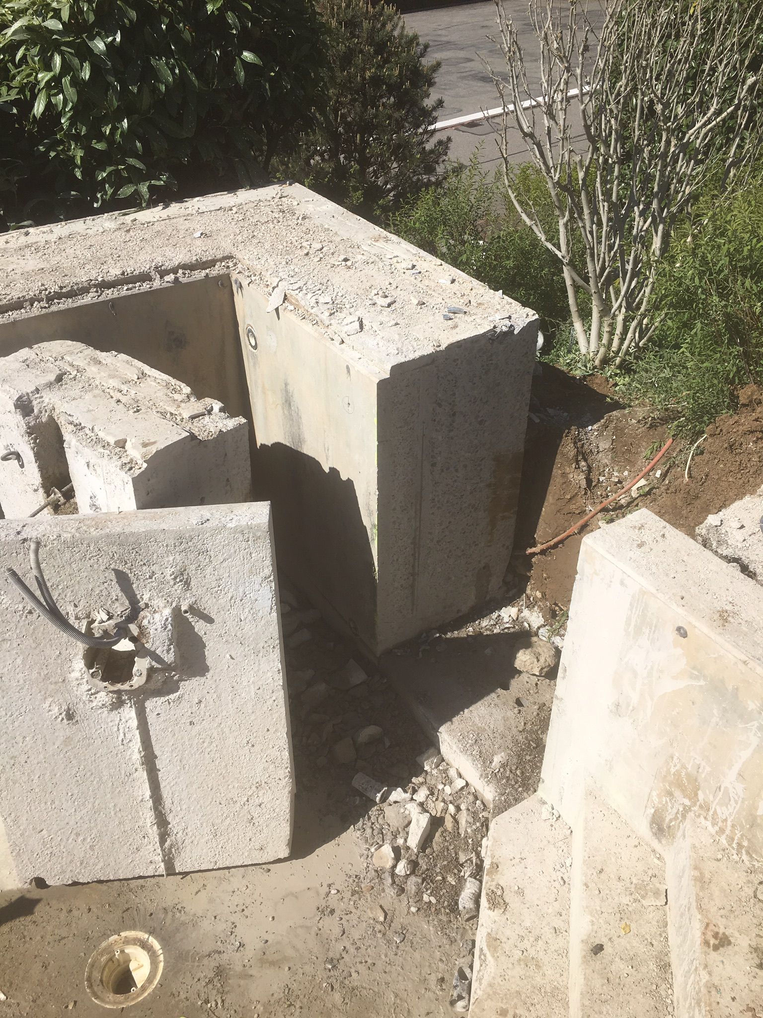 Schwimmbad ausschneiden