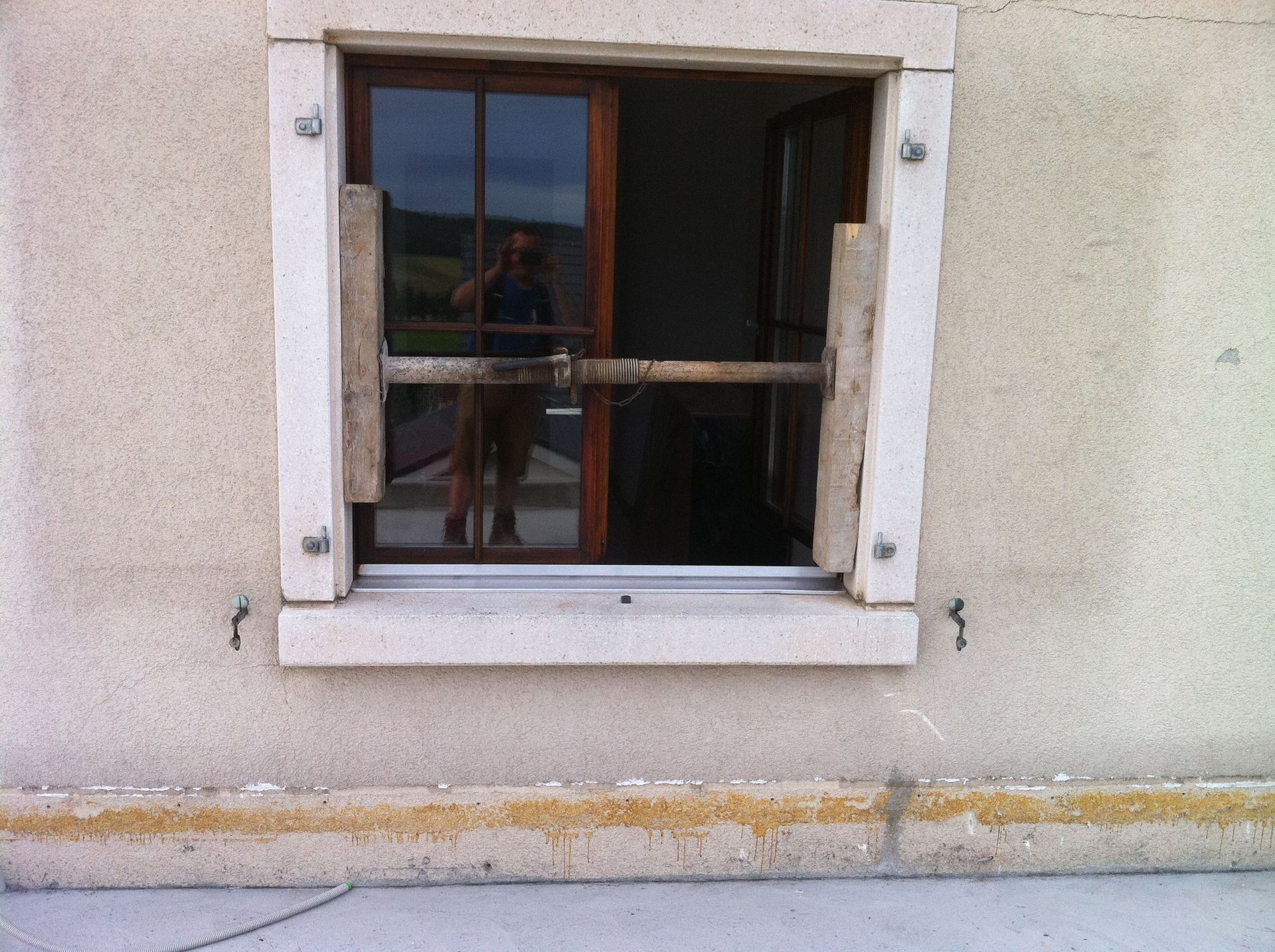 Fensterbrüstung ausschneiden und ausbrechen – Original Zustand