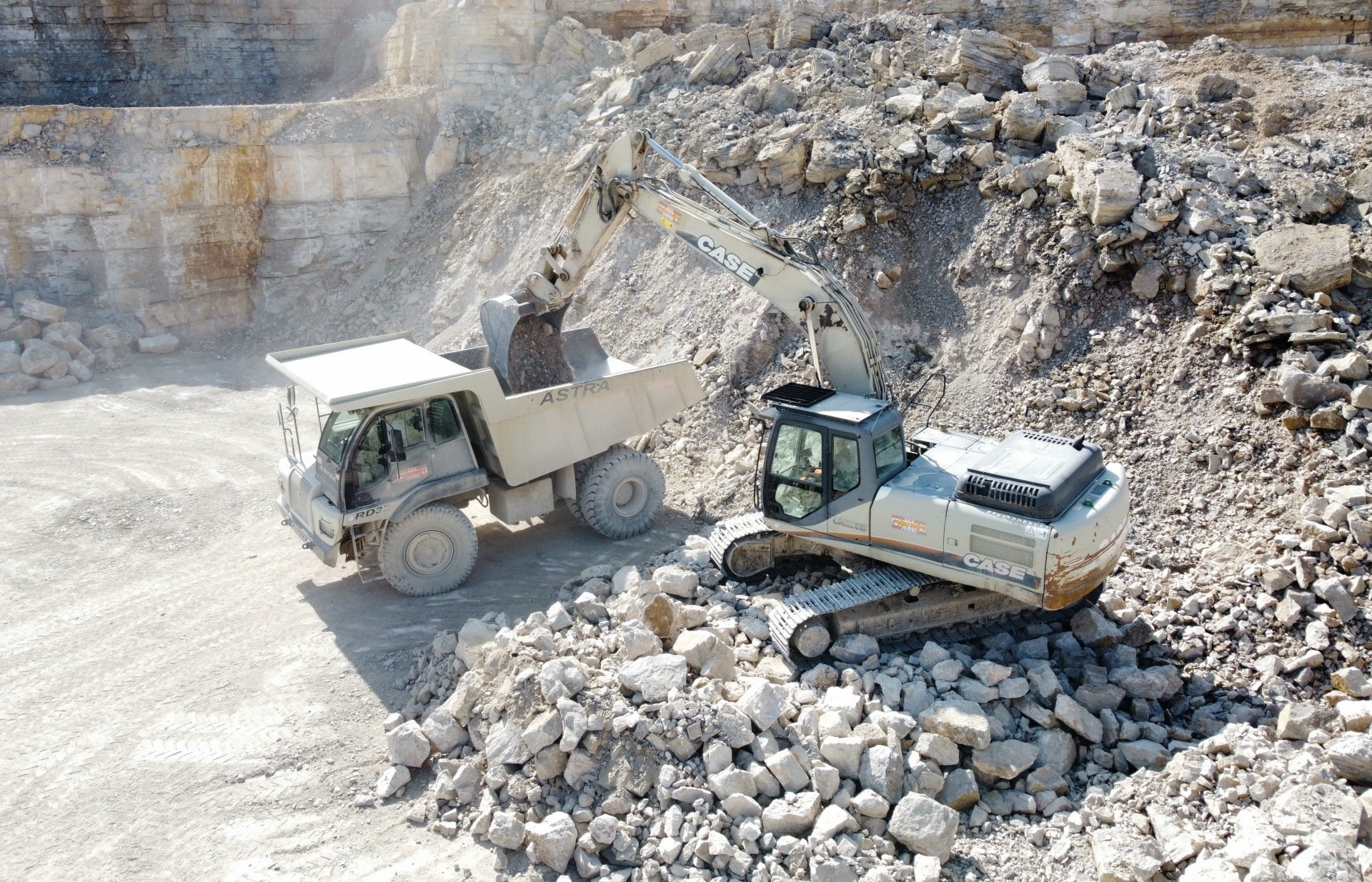 Exploitation de carrière par l'entreprise TP Mourot