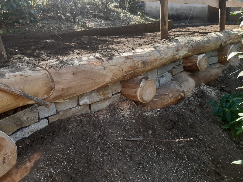 Lavorazione con tronchi