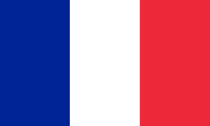 Französische Flagge - frei für kommerzielle Nutzung von: www.Flagpedia.net