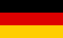 Deutsche Flagge - frei für kommerzielle Nutzung von: www.Flagpedia.net