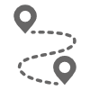 Icon zwei Standortsymbole