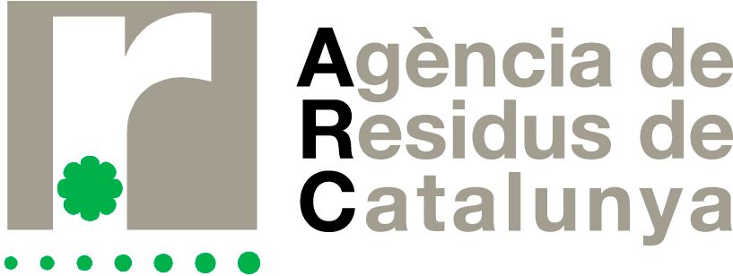 El logotipo de las agencias de residuos de Cataluña tiene un círculo verde en el centro.