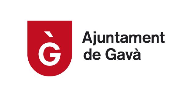 El logotipo del ayuntamiento de Gava es un escudo rojo con una G blanca encima.