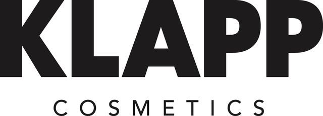 KLAPP Cosmetics-Logo in schwarzer Schrift auf weißem Hintergrund