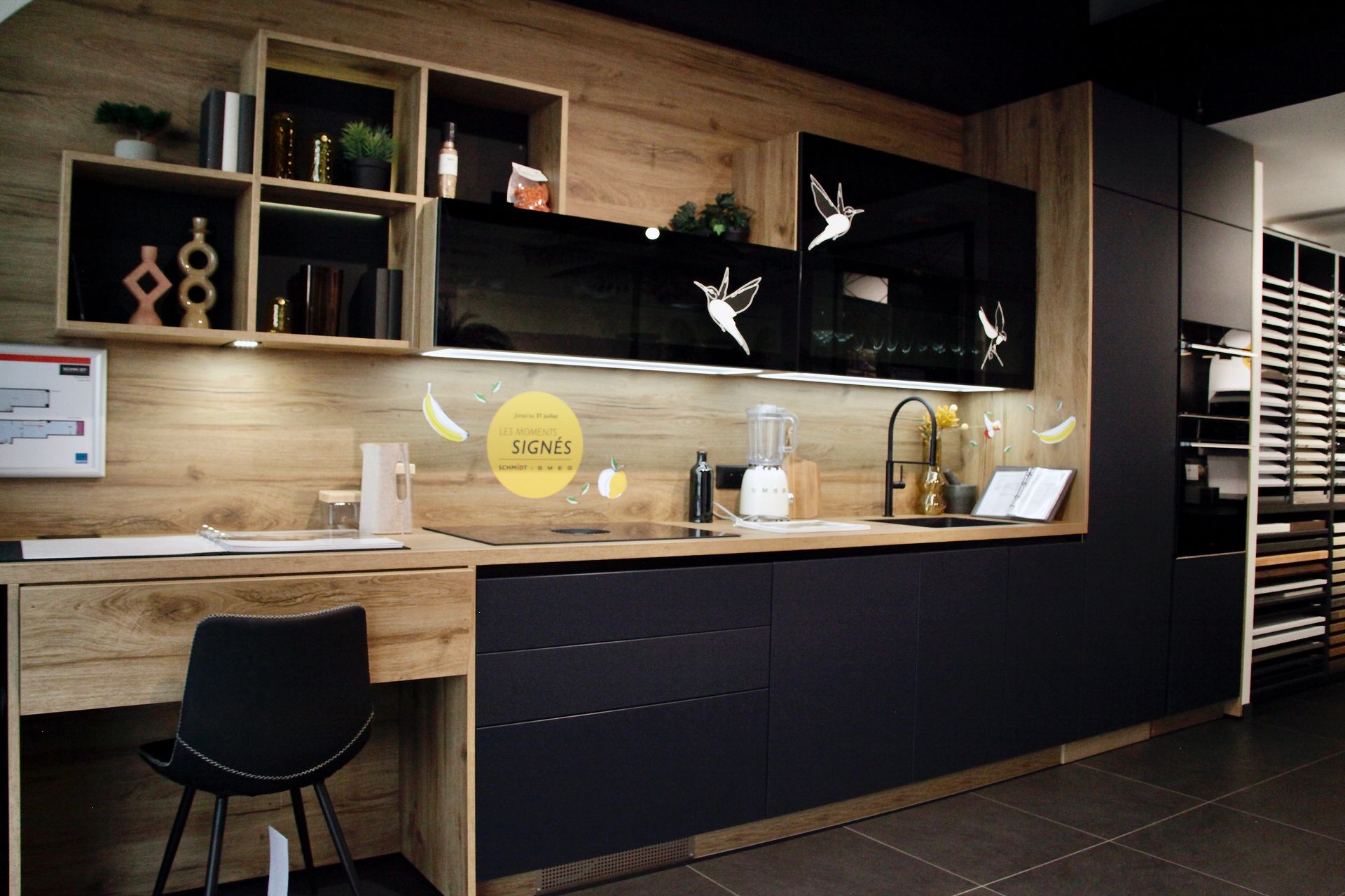 Une cuisine en exposition