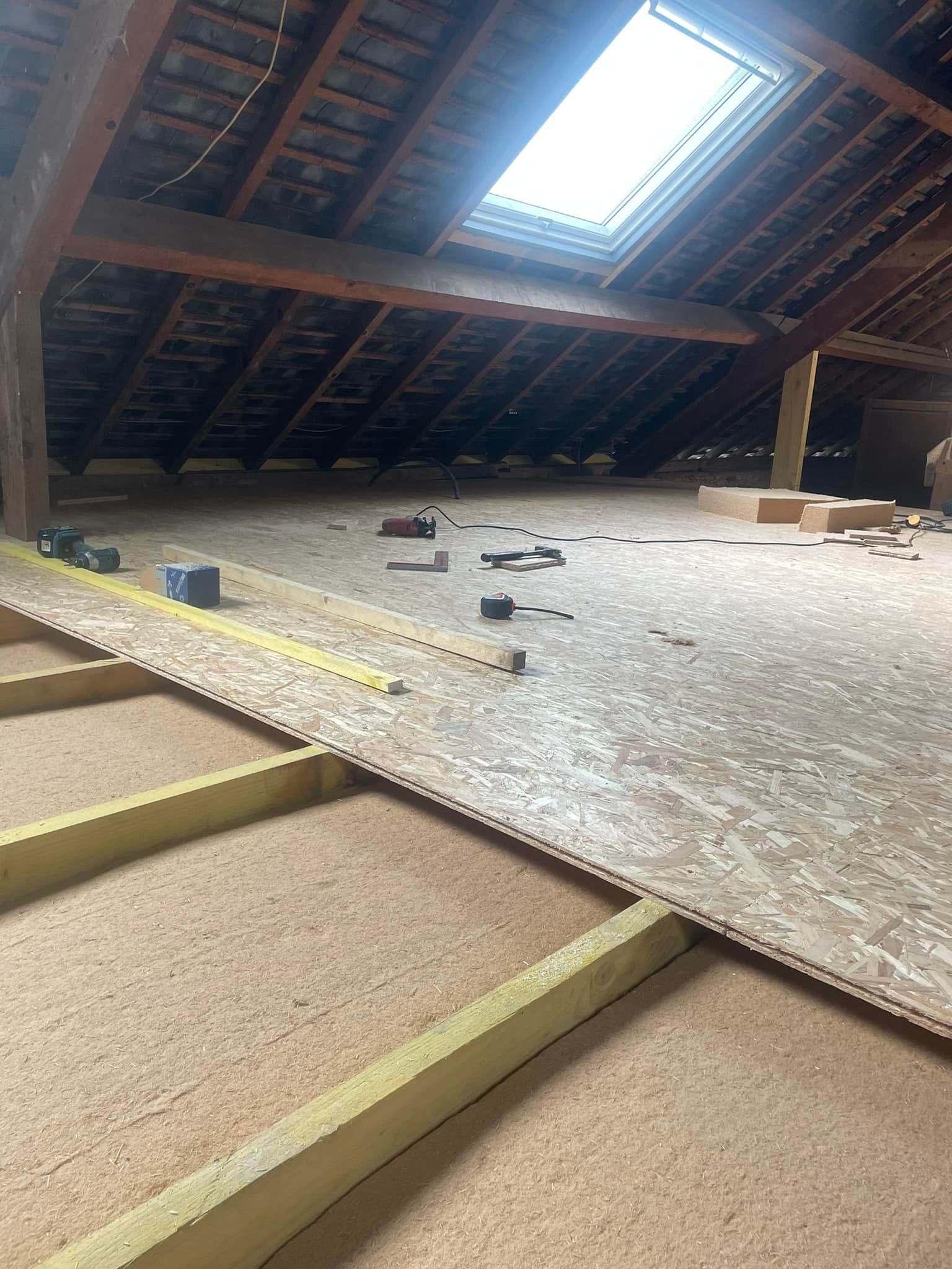 Travaux d'isolation des combles