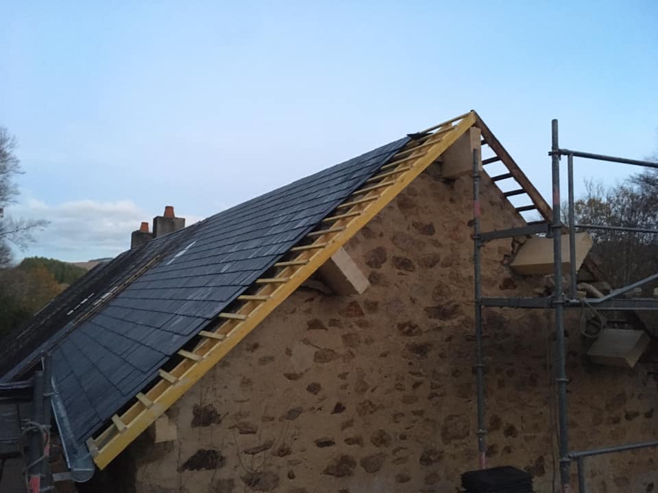 Réfection toiture ardoise