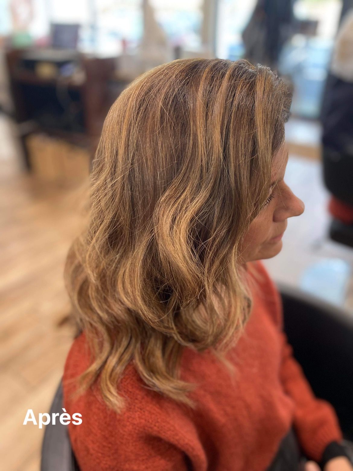 Couleur chatain après coloration