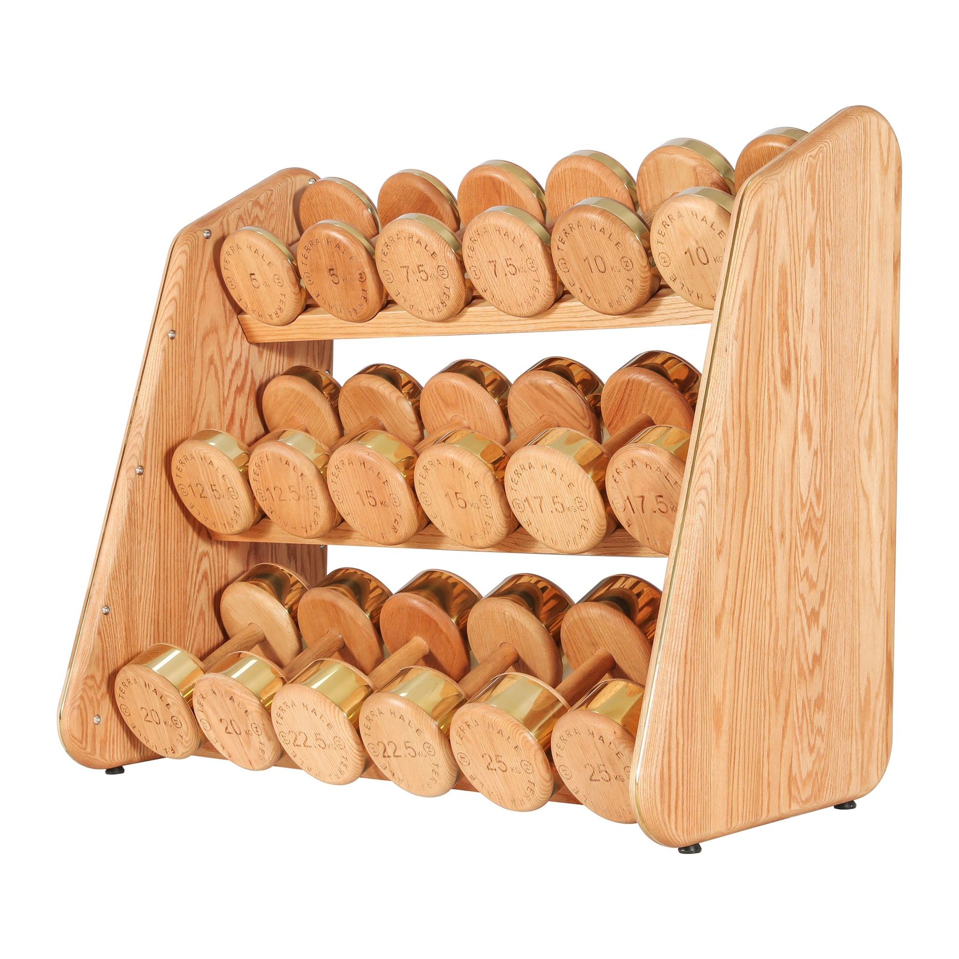 Terra Hale: A wooden spice rack holds a variety of spices