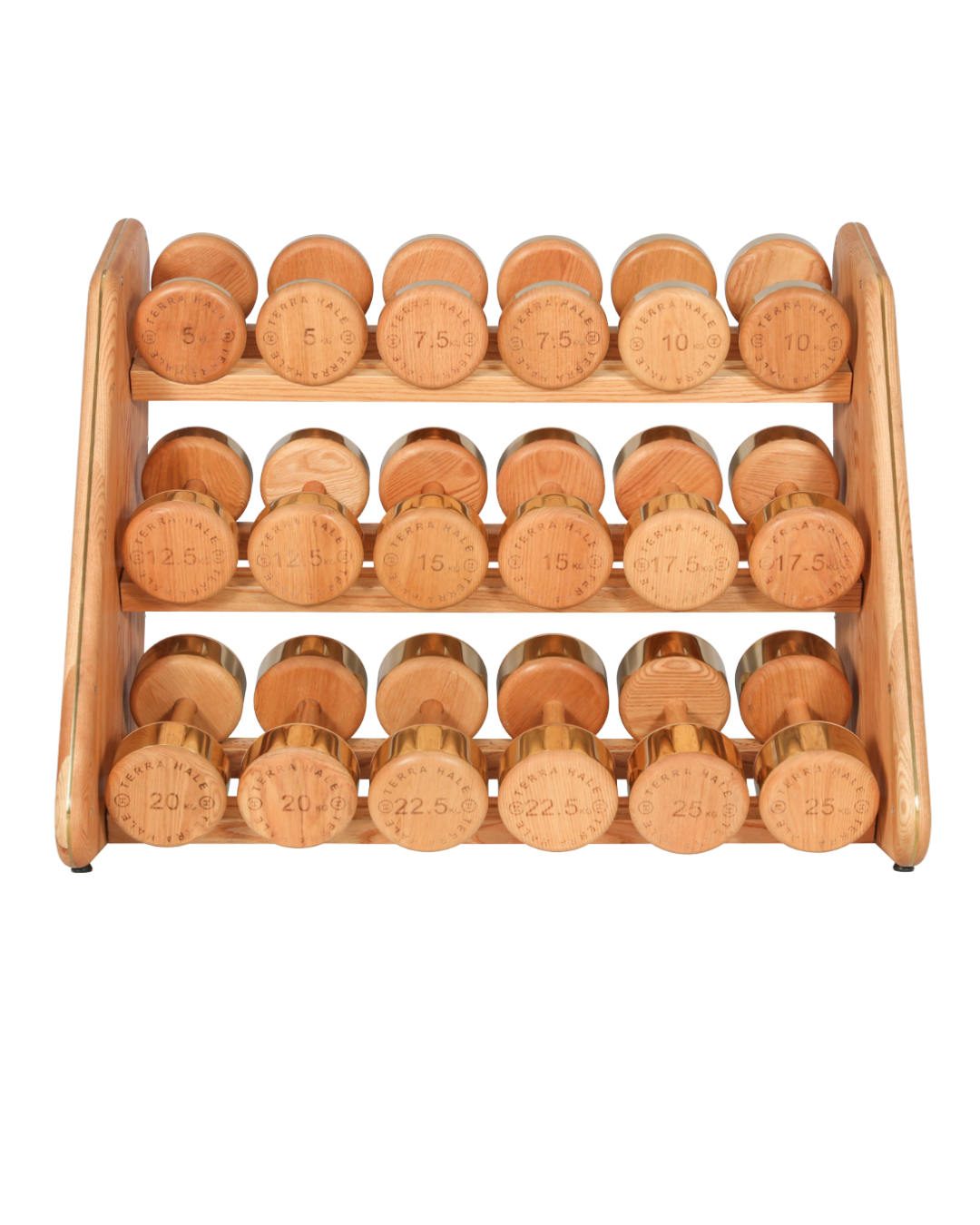 Terra Hale: A wooden spice rack holds a variety of spices