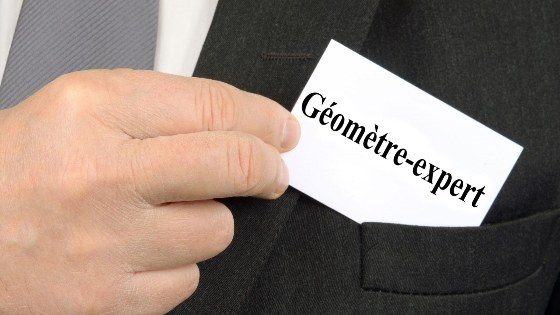 Étiquette de géomètre-expert