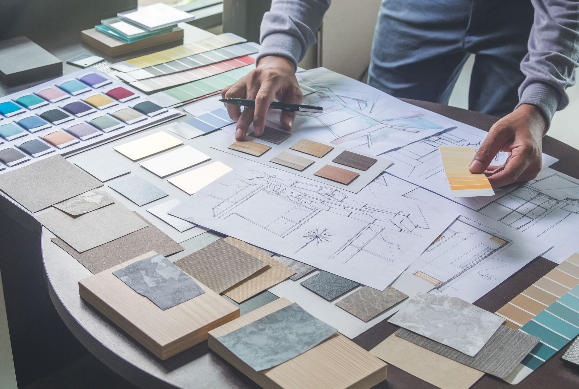 Architecte en plein processus de création