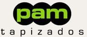 Un logotip per a una empresa anomenada pam tapizados