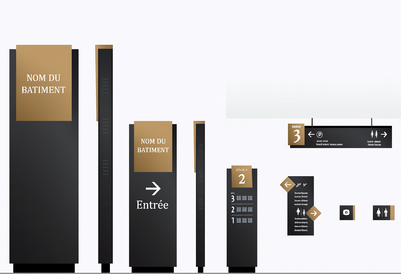 Différents supports de signalisations