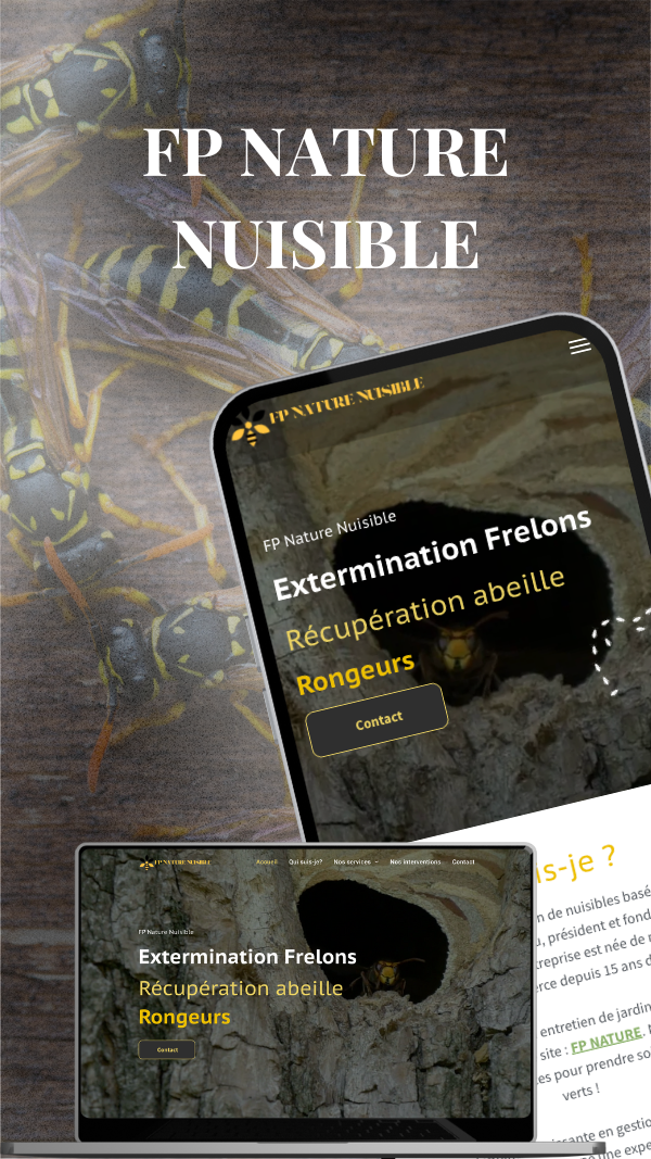 Gros plan sur des guêpe.