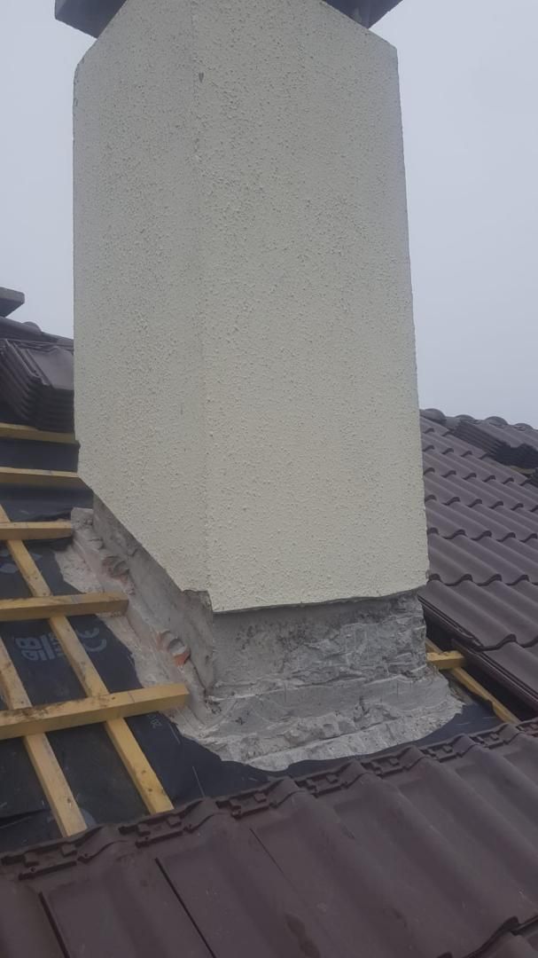 Cheminée sur un toît