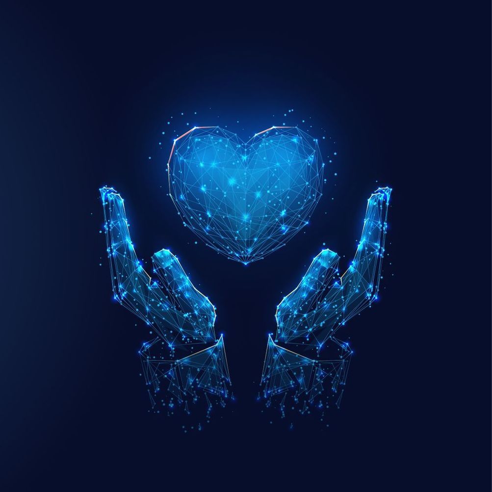 Hände und Herz - Gesundheit Grafik