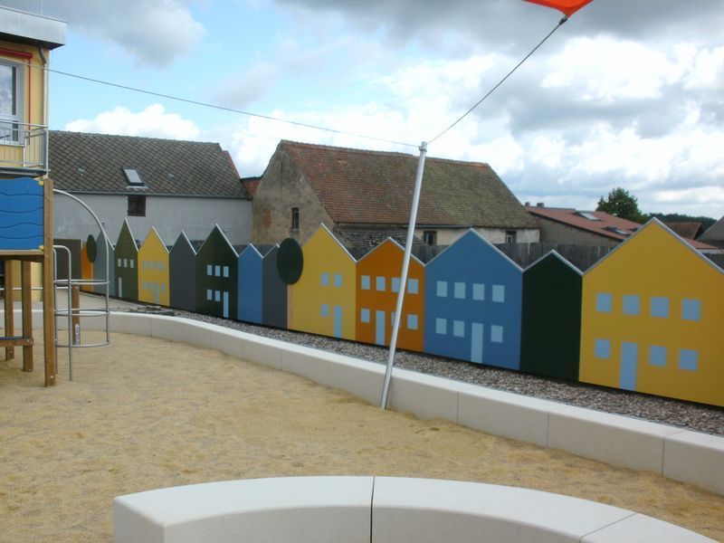 Bild Zaun um Kindergarten