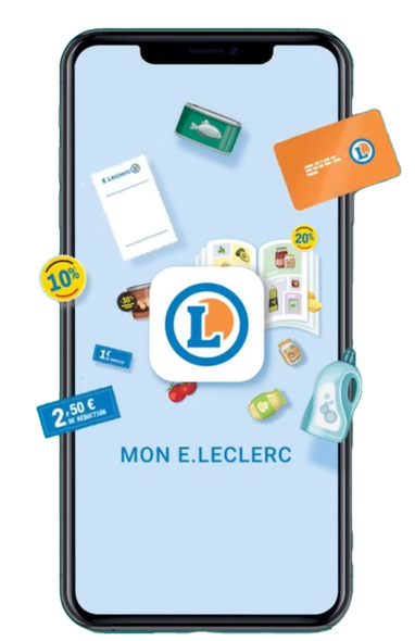Téléphone avec application Mon E.Leclerc.