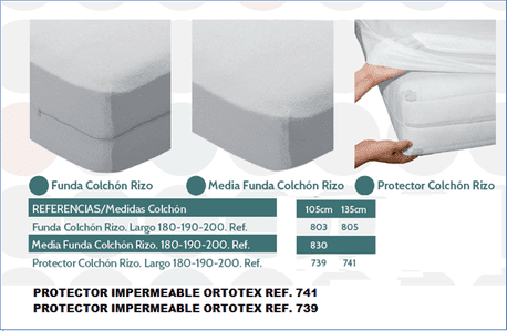 Protector impermeable ortotex ref 741 protector impermeable ortotex ref 738