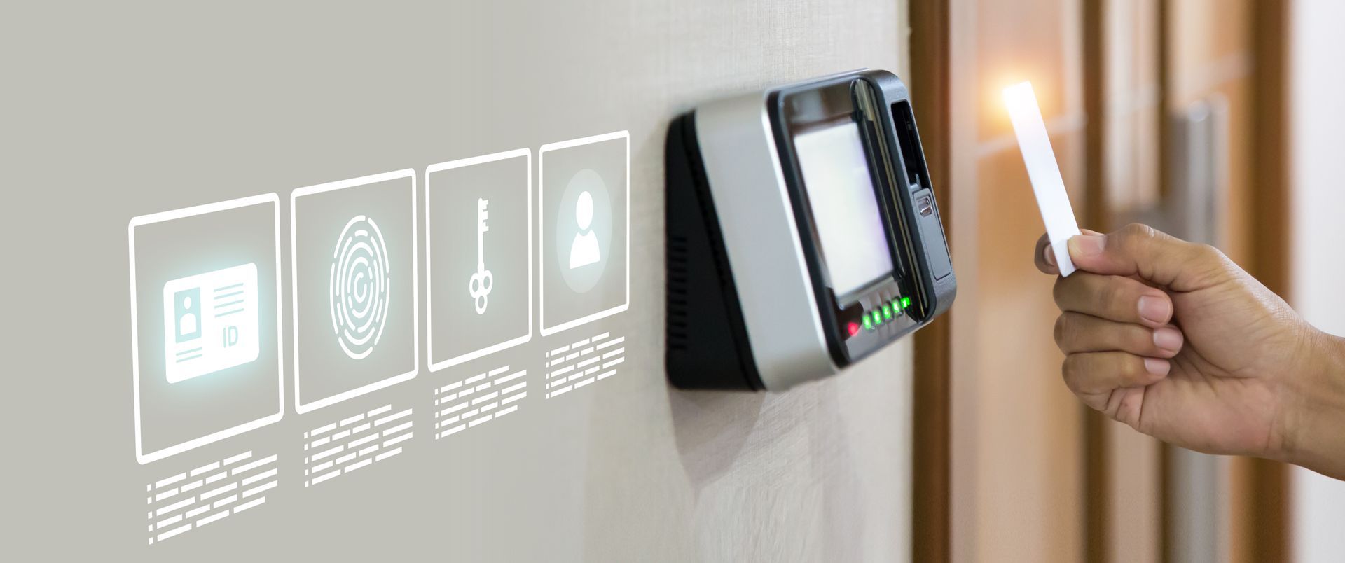 Système de contrôle d'accès installé en intérieur