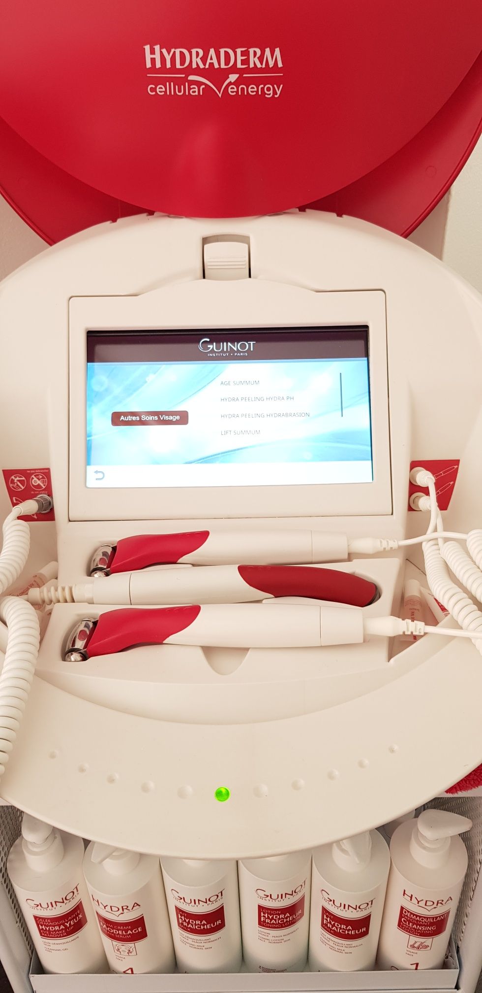 Appareil hydraderm minceur en gros plan