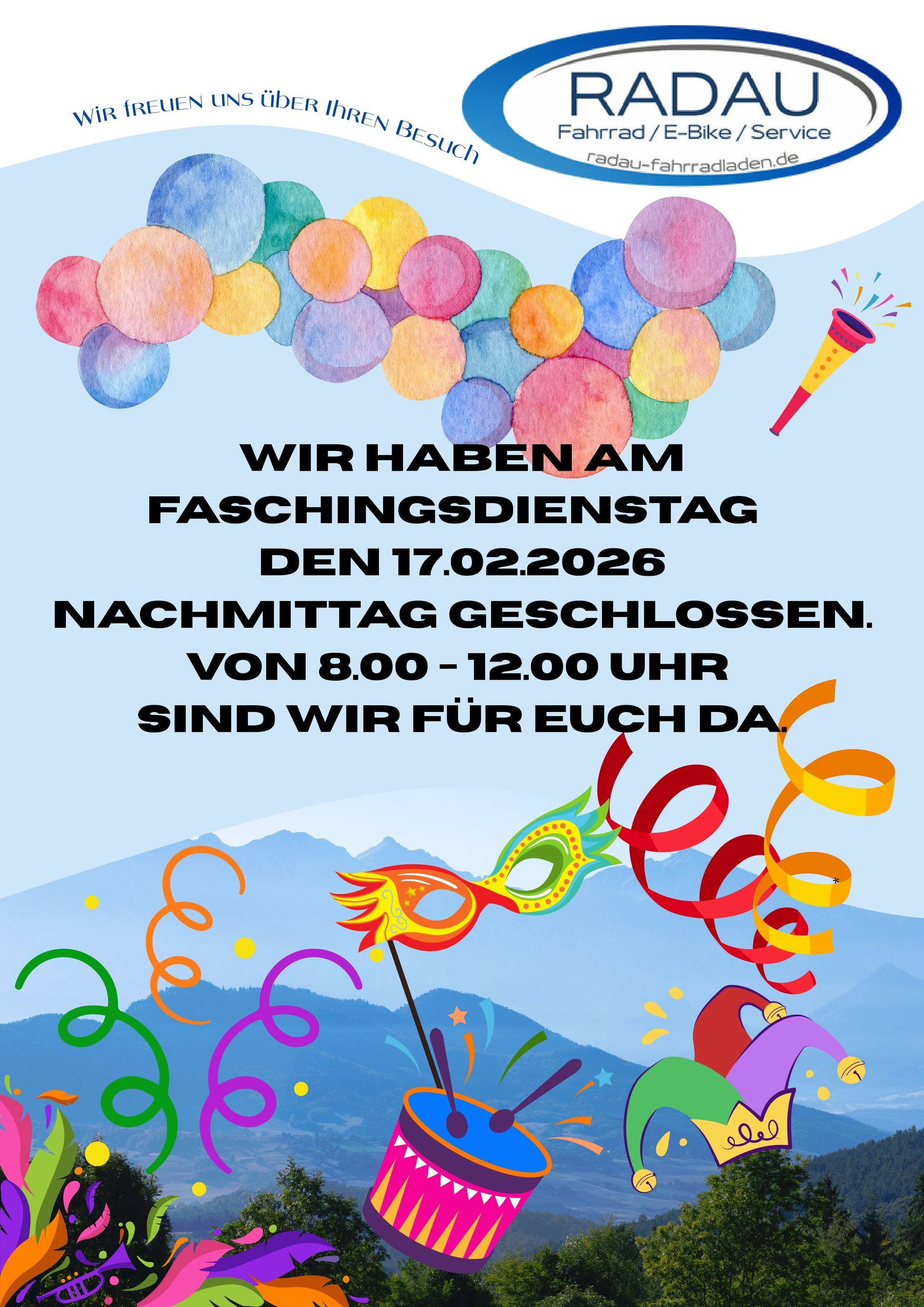 Öffnungszeiten Fasching Öffnungszeiten Fasching