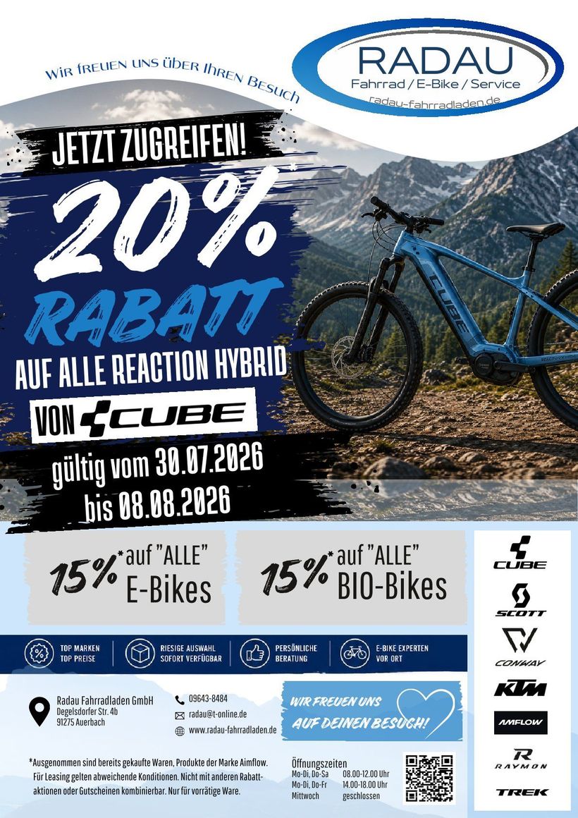 20% Rabatt vom 30.07. - 08.08.